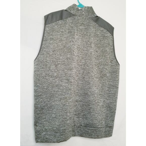 Antigua Gray Golf Performance Men’s Element Vest 1/4 Zipper Front Size XL - Picture 3 of 10